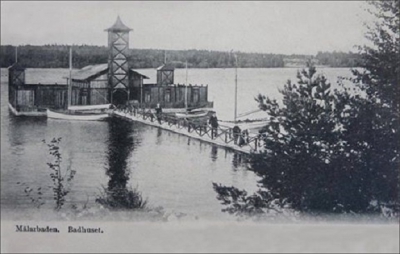 Badhuset i Mälarbaden ca år 1900